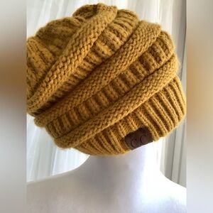 CC Skye Mustard Knit Beanie